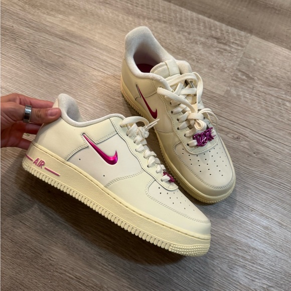 Nike Shoes - BRAND NEW Nike Air Force 1 '07 SE Sneaker - Coconut Milk, Playful Pink
